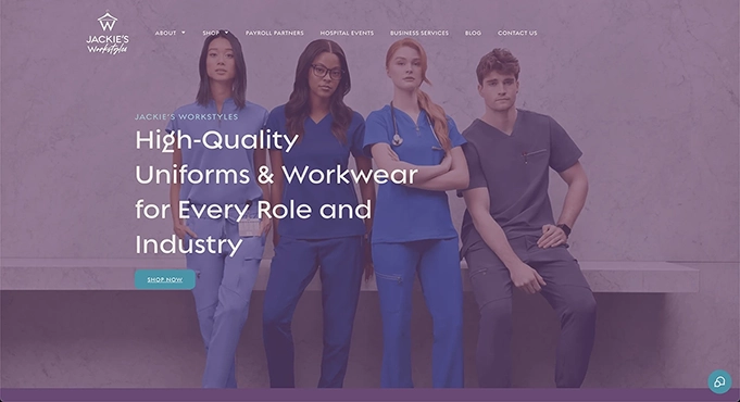 Jackie's Workstyles Site Preview Image