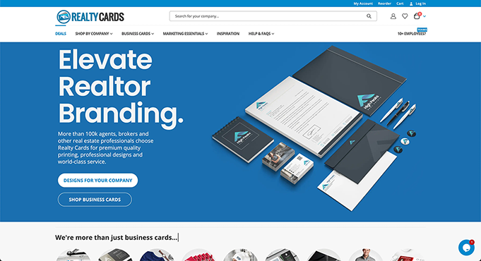 Realty Cards Site Preview Image