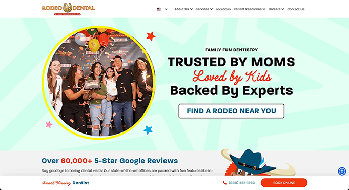 Rodeo Dental Site Preview Image